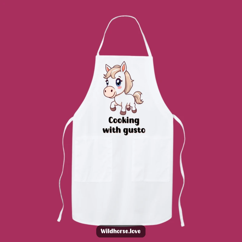 Funny Horse Bucking Apron: Cook with Energy and Delight, Great Kitchen Gift