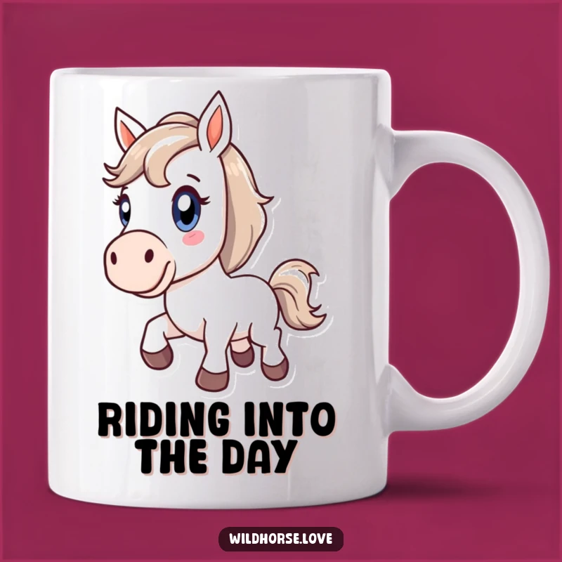 Funny Horse Bucking Mug: Pure Joyful Energy, Perfect Gift for Horse Lovers