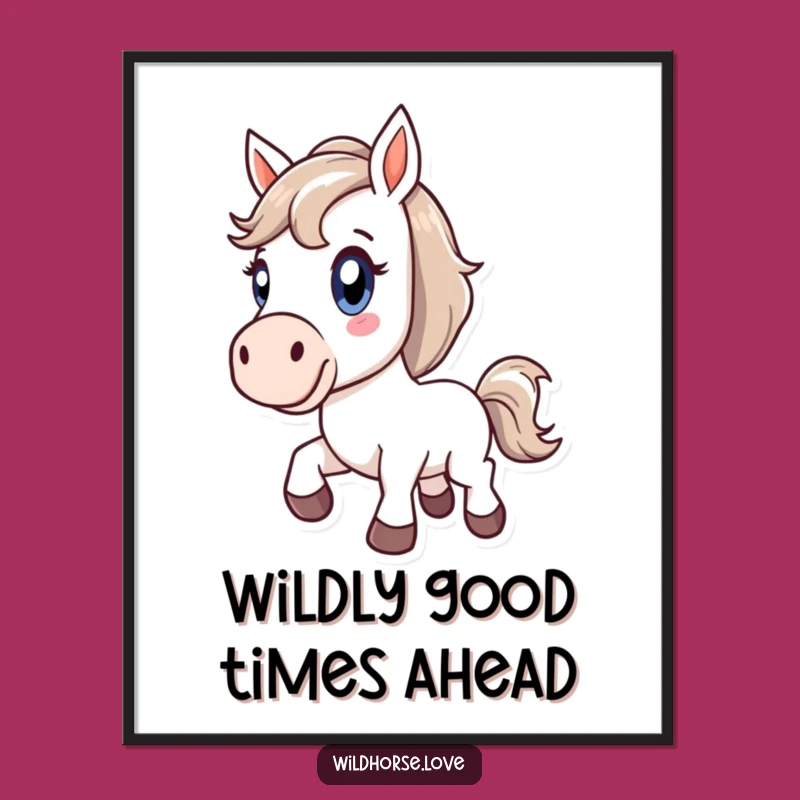 Free Printable Wall Art: Joyful Horse Bucking DIY Downloadable Decor