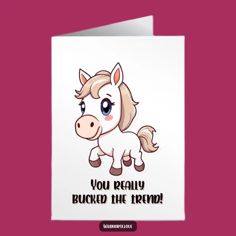 Free Printable Horse Card: Congrats on Your Success DIY Gift