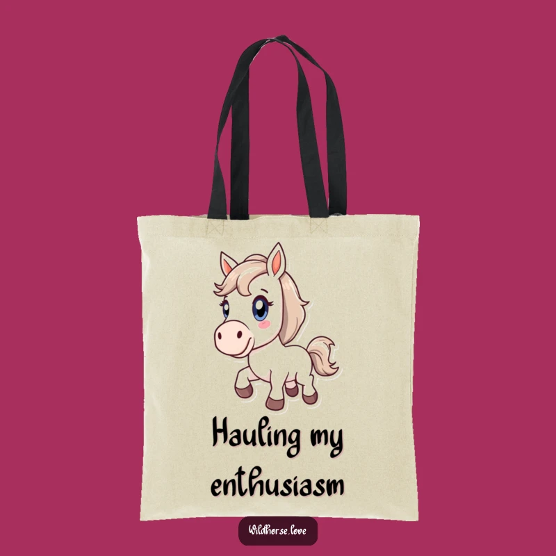 Funny Horse Bucking Tote Bag: Carry Your Energy with Style, Ideal Accessory
